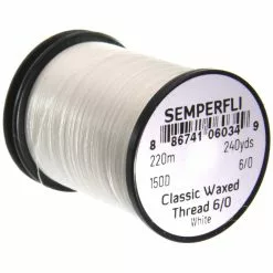 Semperfli Wax Thread #6/0 -Fluefiske Salg SCWT006WHT